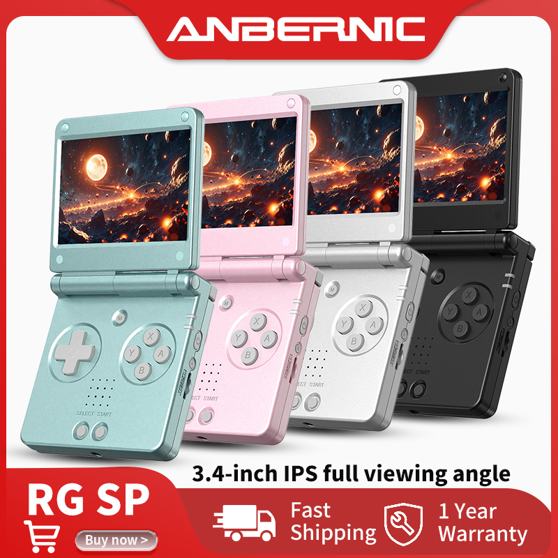Retro Gaming N64 - Anbernic RG SP Flip, console portatile
