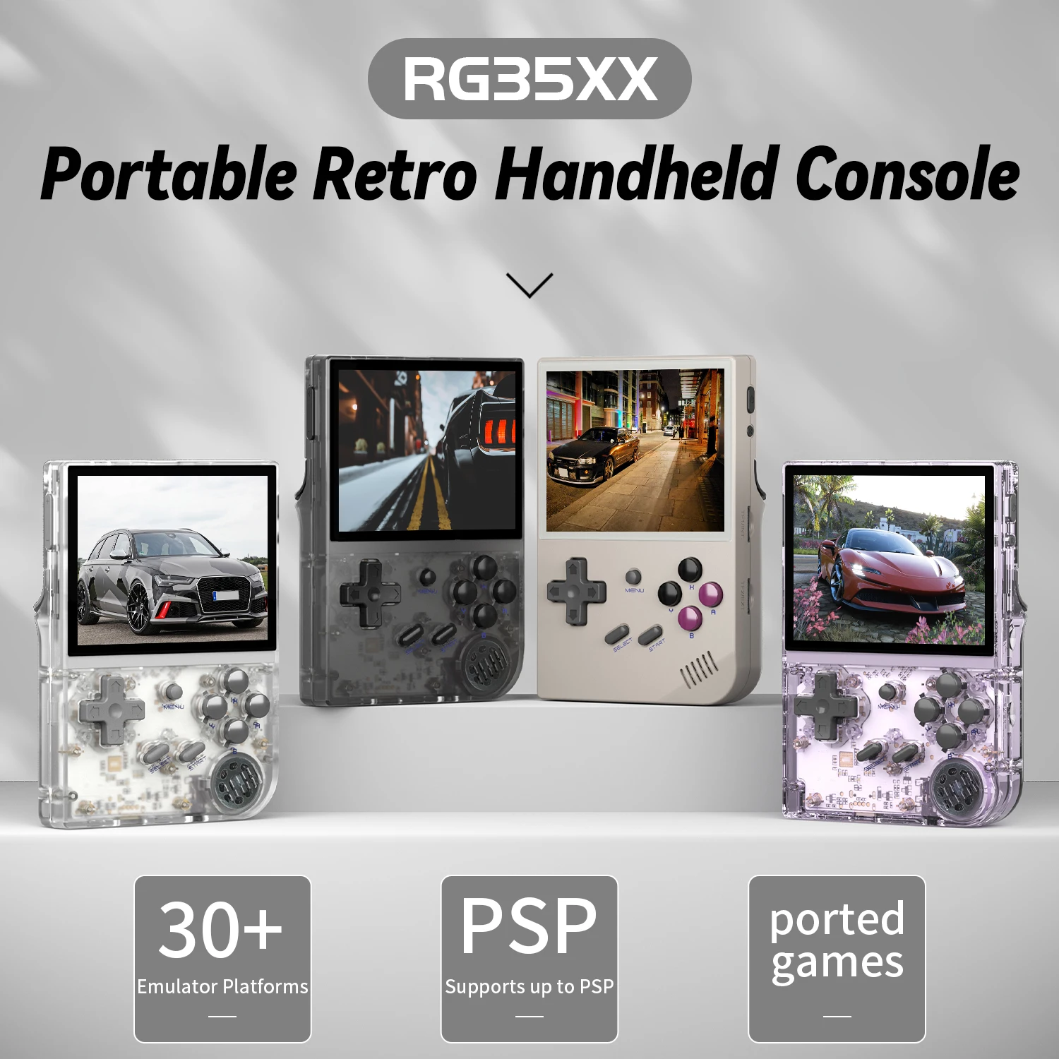 Retro Gaming N64 - Console portatile per videogiochi RG35XX, sistema