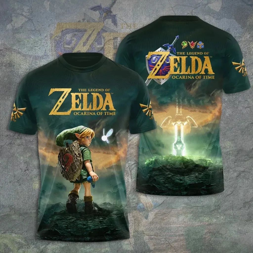 Retro Gaming T Shirt - Maglietta vintage Zelda 40° anniversario 1986,