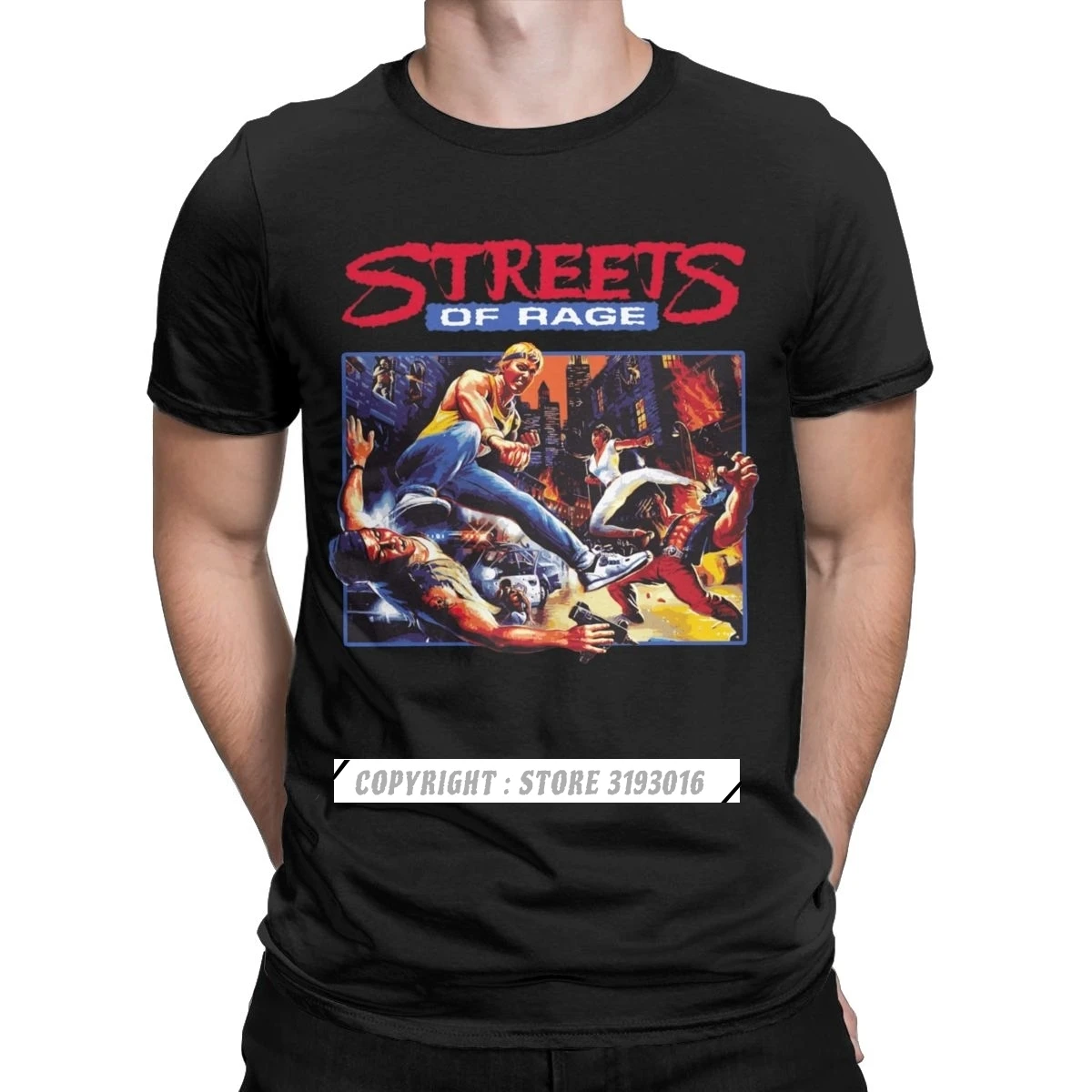 Retro Gaming T Shirt - Magliette da uomo street Of Rage